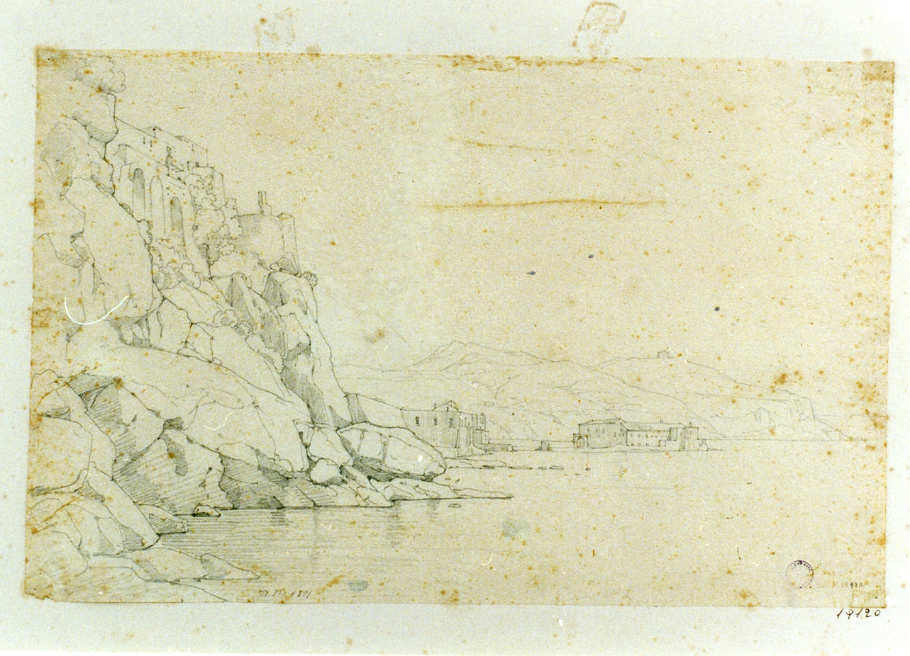 veduta di Pozzuoli (disegno) di Gigante Giacinto (sec. XIX)