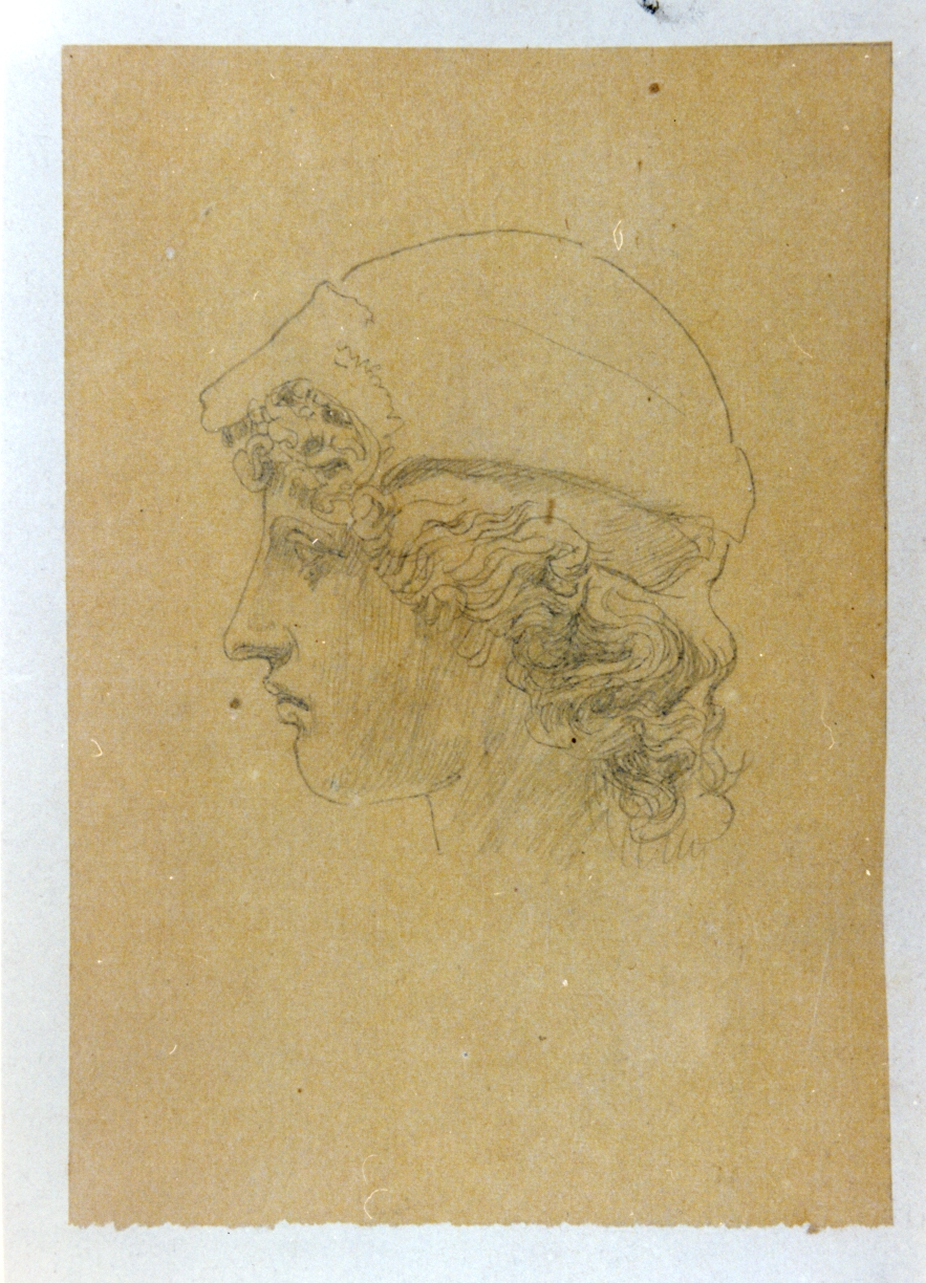 figura maschile (disegno) di Vetri Paolo (secc. XIX/ XX)