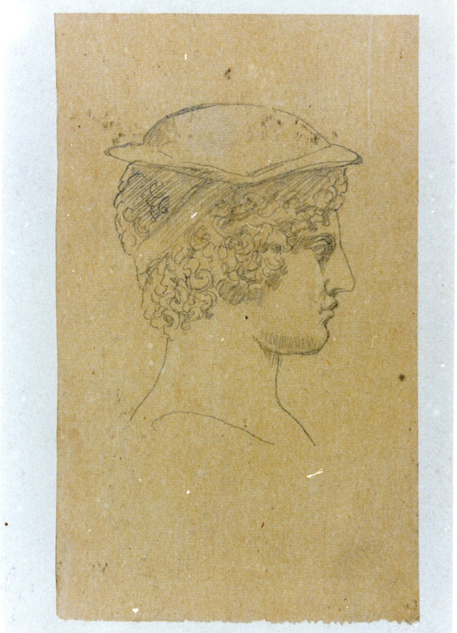 figura maschile (disegno) di Vetri Paolo (secc. XIX/ XX)