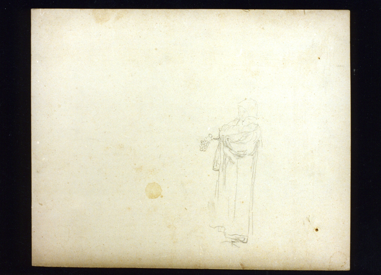 figura femminile (disegno) di Vetri Paolo (secc. XIX/ XX)