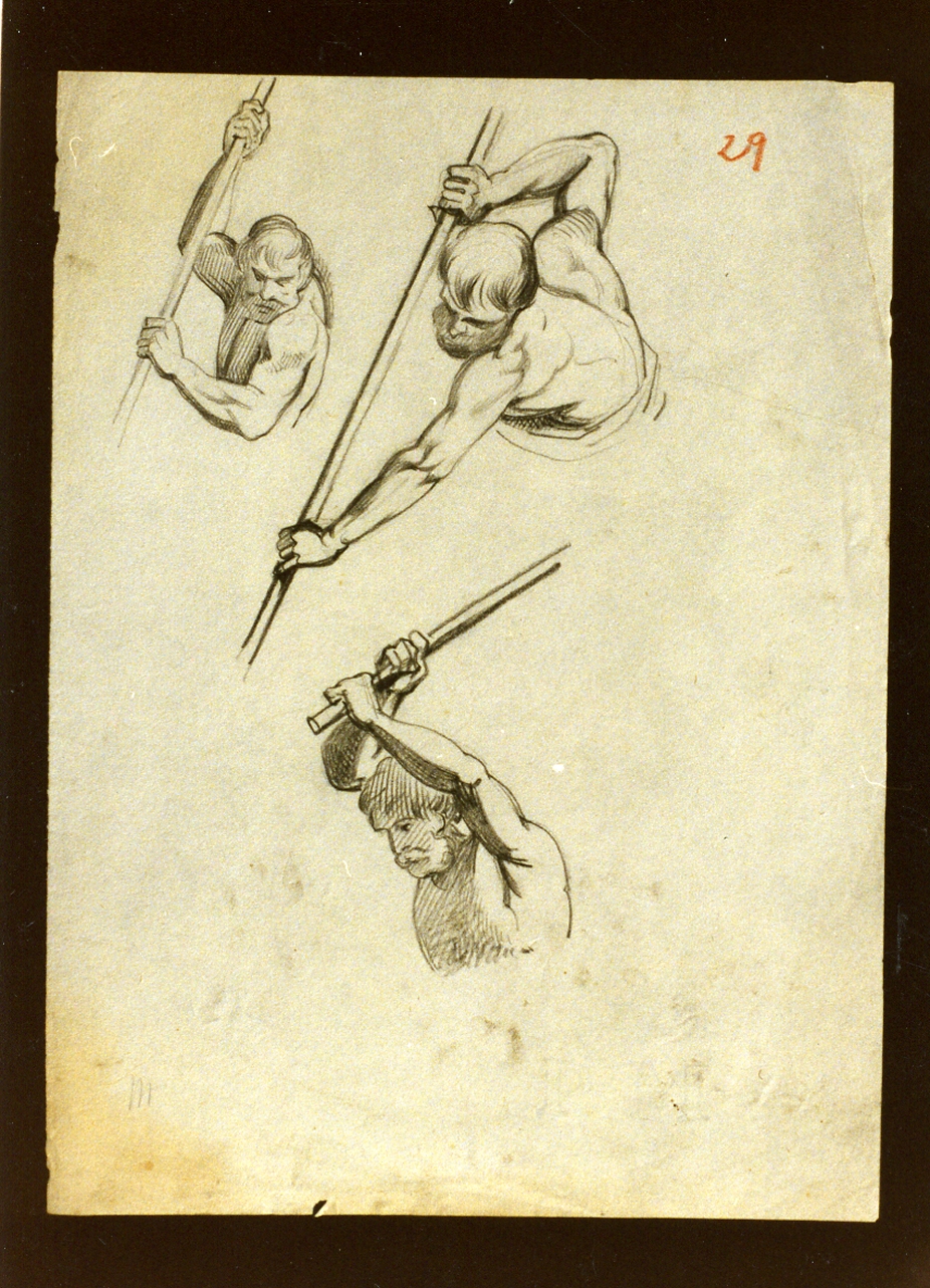 figura maschile (disegno) di De Vivo Tommaso (sec. XIX)