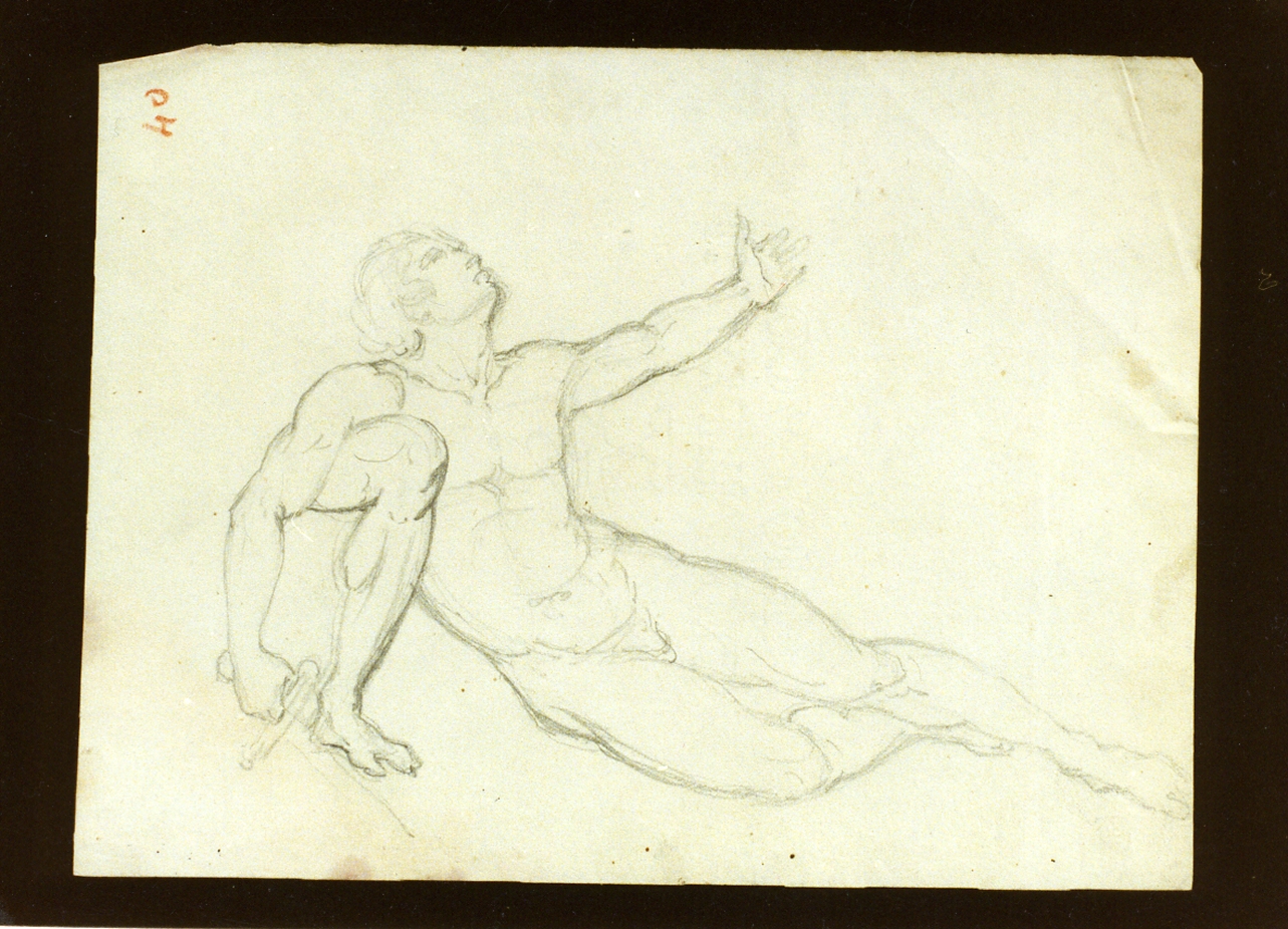 figura maschile (disegno) di De Vivo Tommaso (sec. XIX)