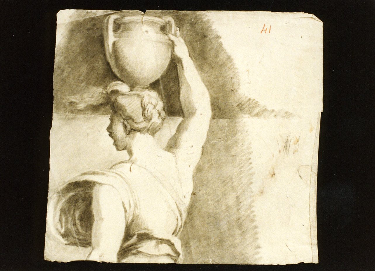 figura femminile (disegno) di De Vivo Tommaso (sec. XIX)