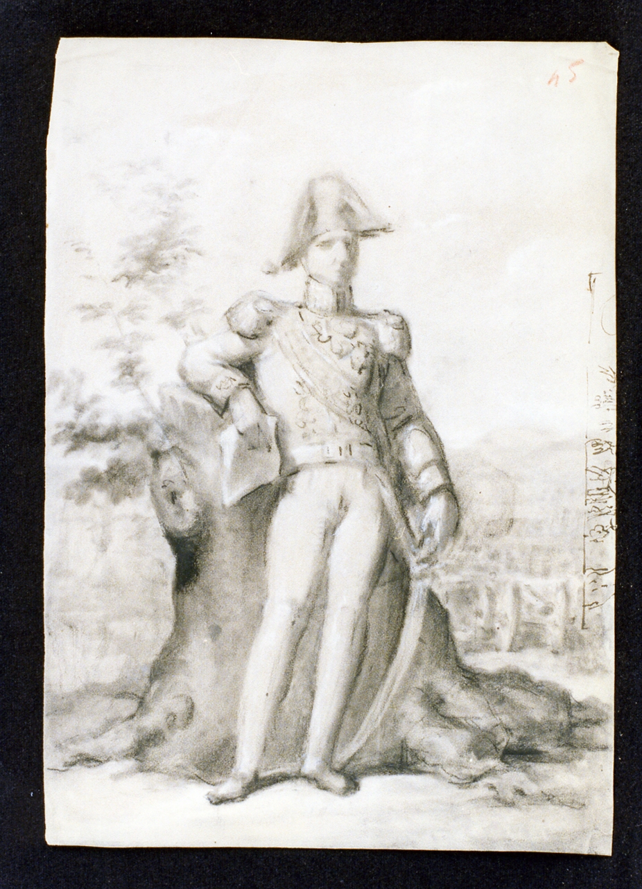 figura maschile (disegno) di De Vivo Tommaso (sec. XIX)