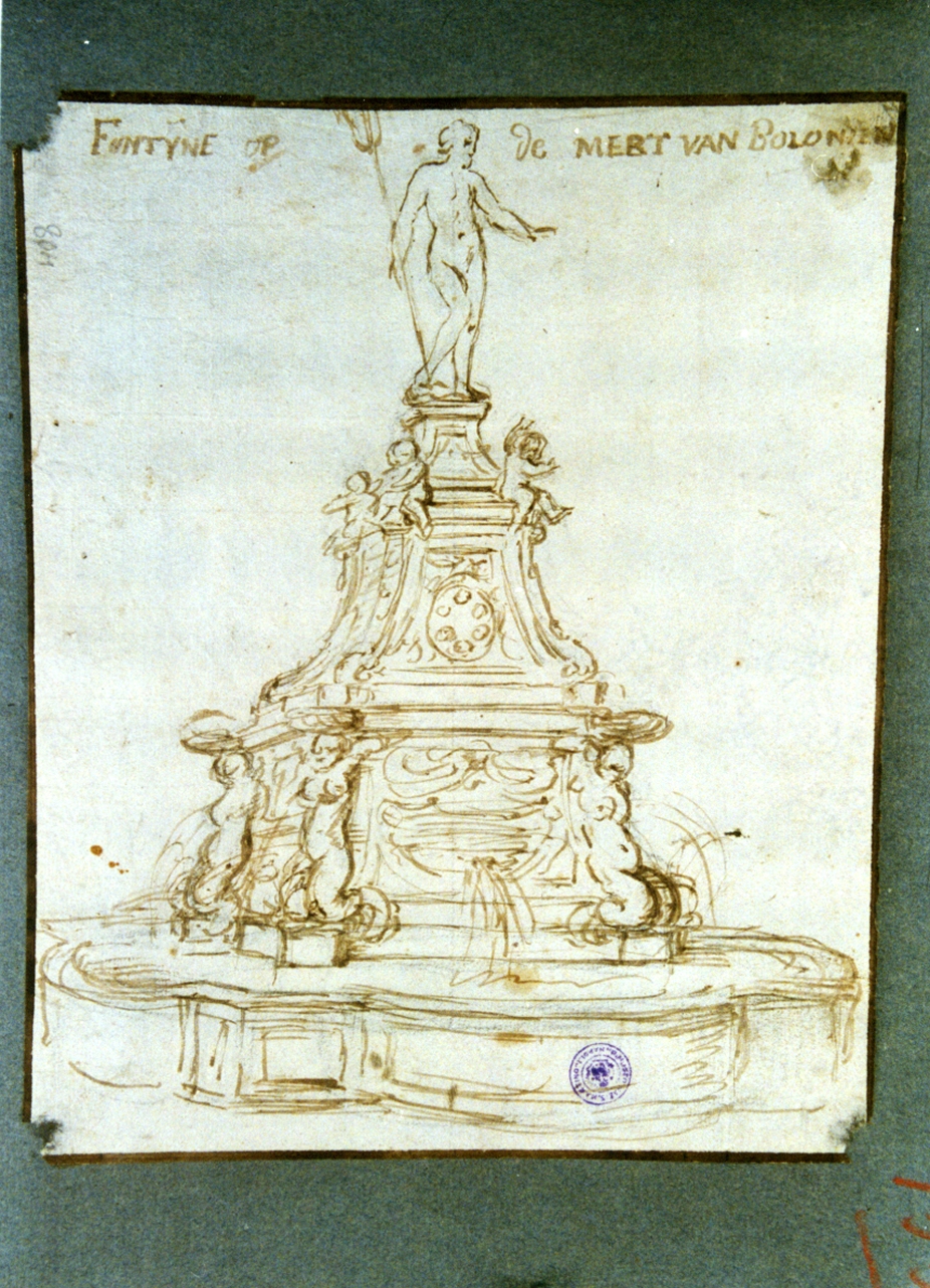 studio di fontana (disegno) di Vervloet Frans (inizio sec. XIX)