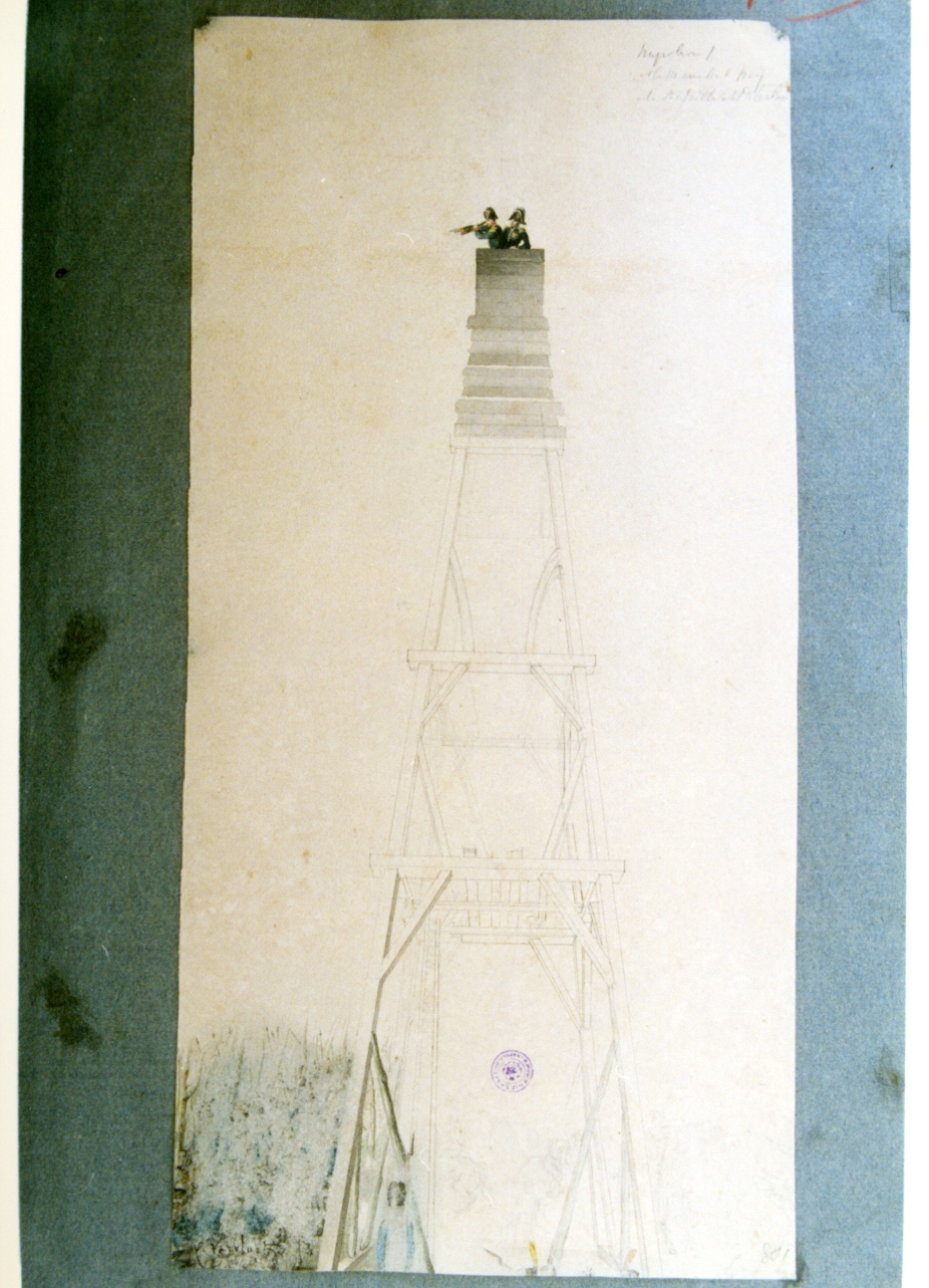 torre (disegno) di Vervloet Frans (sec. XIX)