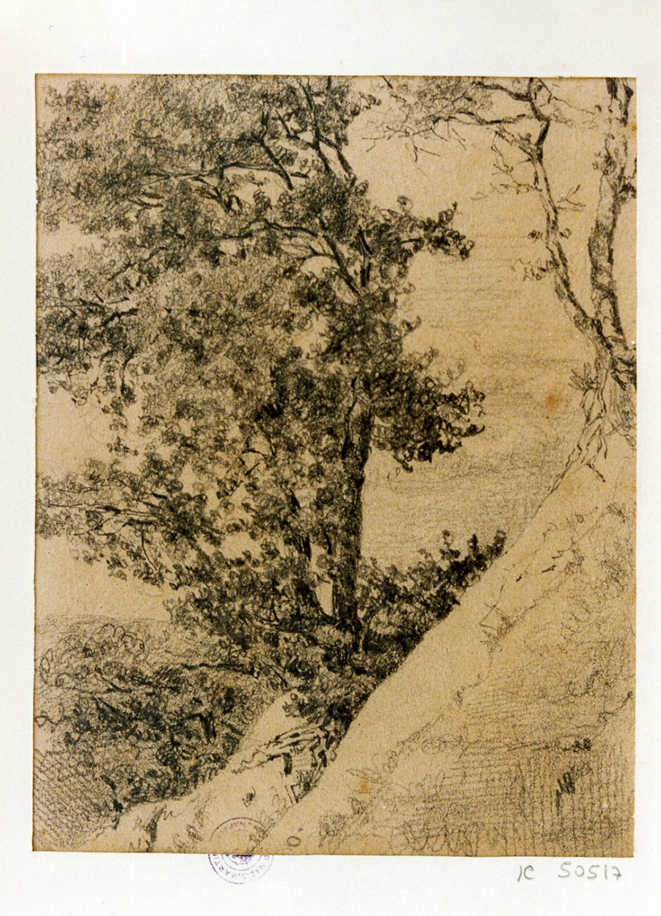 paesaggio (disegno) di Michetti Quintilio (sec. XIX)