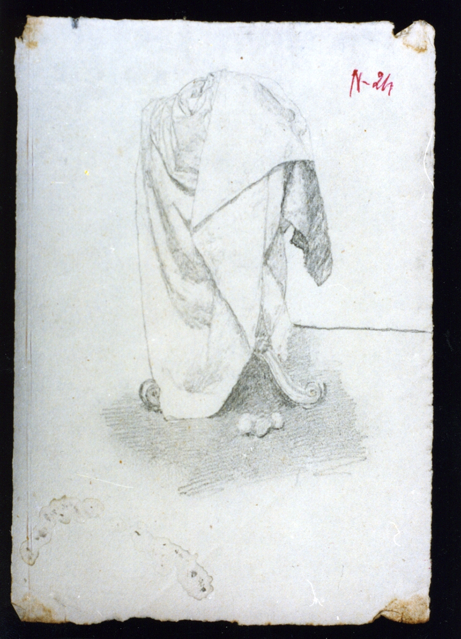 elemento decorativo (disegno) di Vetri Paolo (sec. XIX)