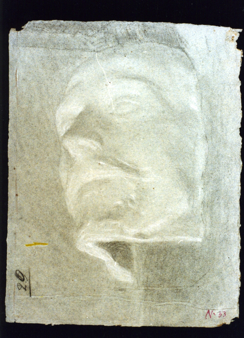 maschera della commedia (disegno) di Vetri Paolo (sec. XIX)
