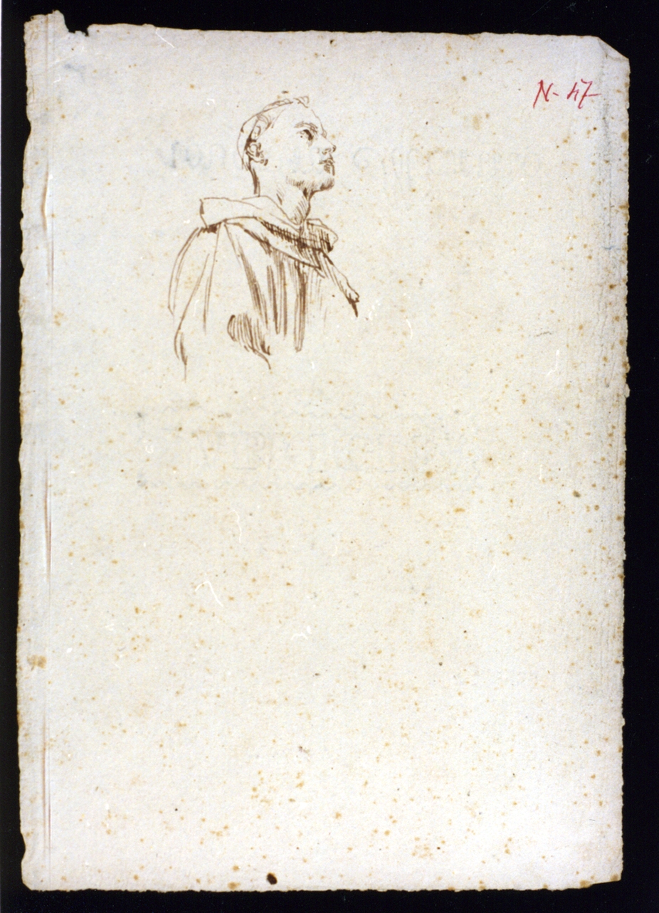 figura maschile (disegno) di Vetri Paolo (secc. XIX/ XX)