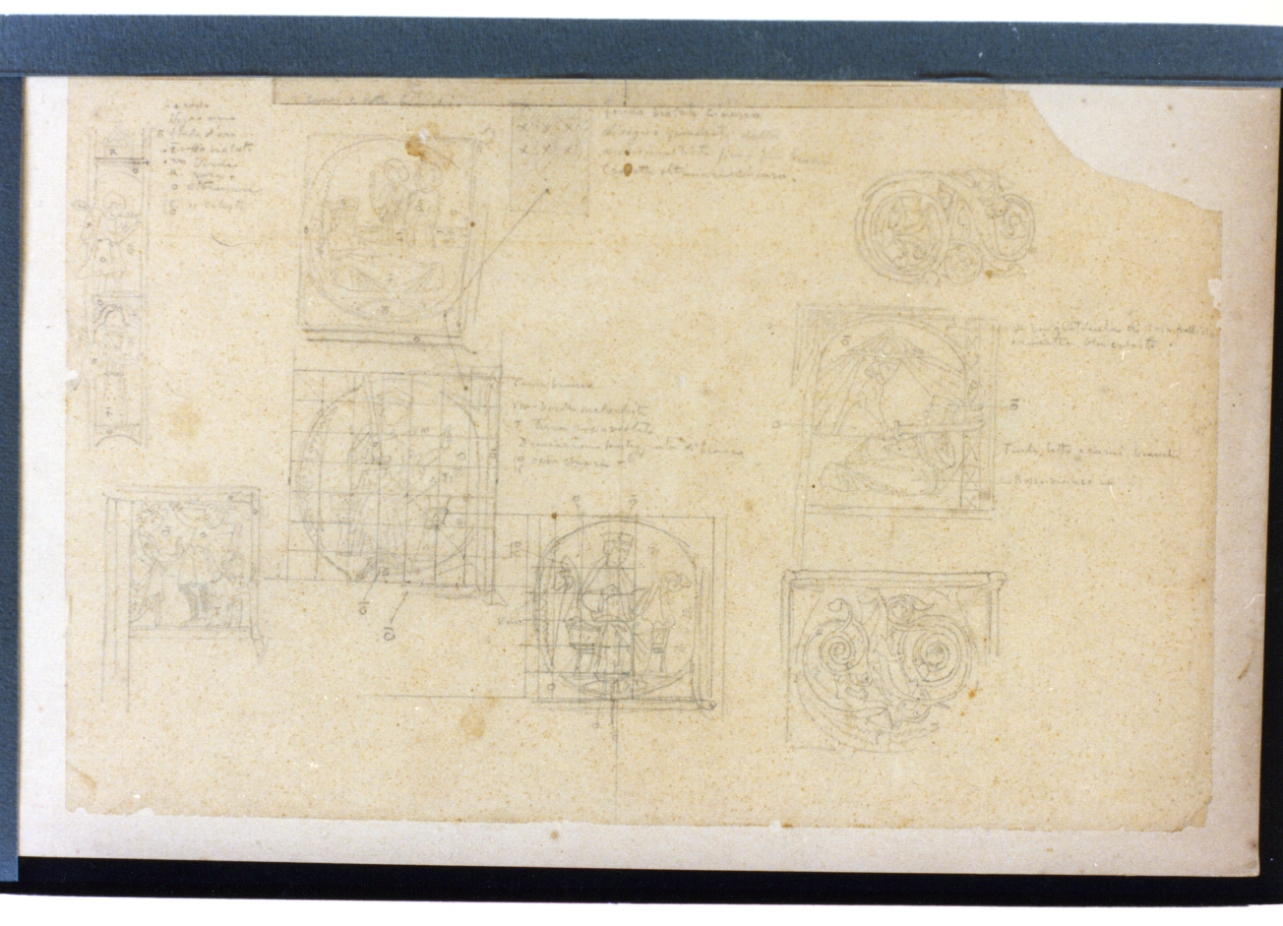 motivi decorativi (disegno) di Vetri Paolo (secc. XIX/ XX)