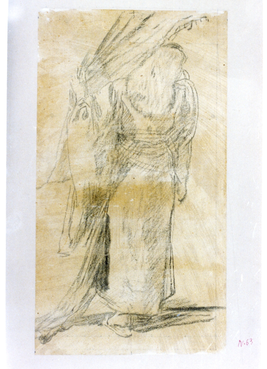 giovane orientale (disegno) di Vetri Paolo (sec. XIX)