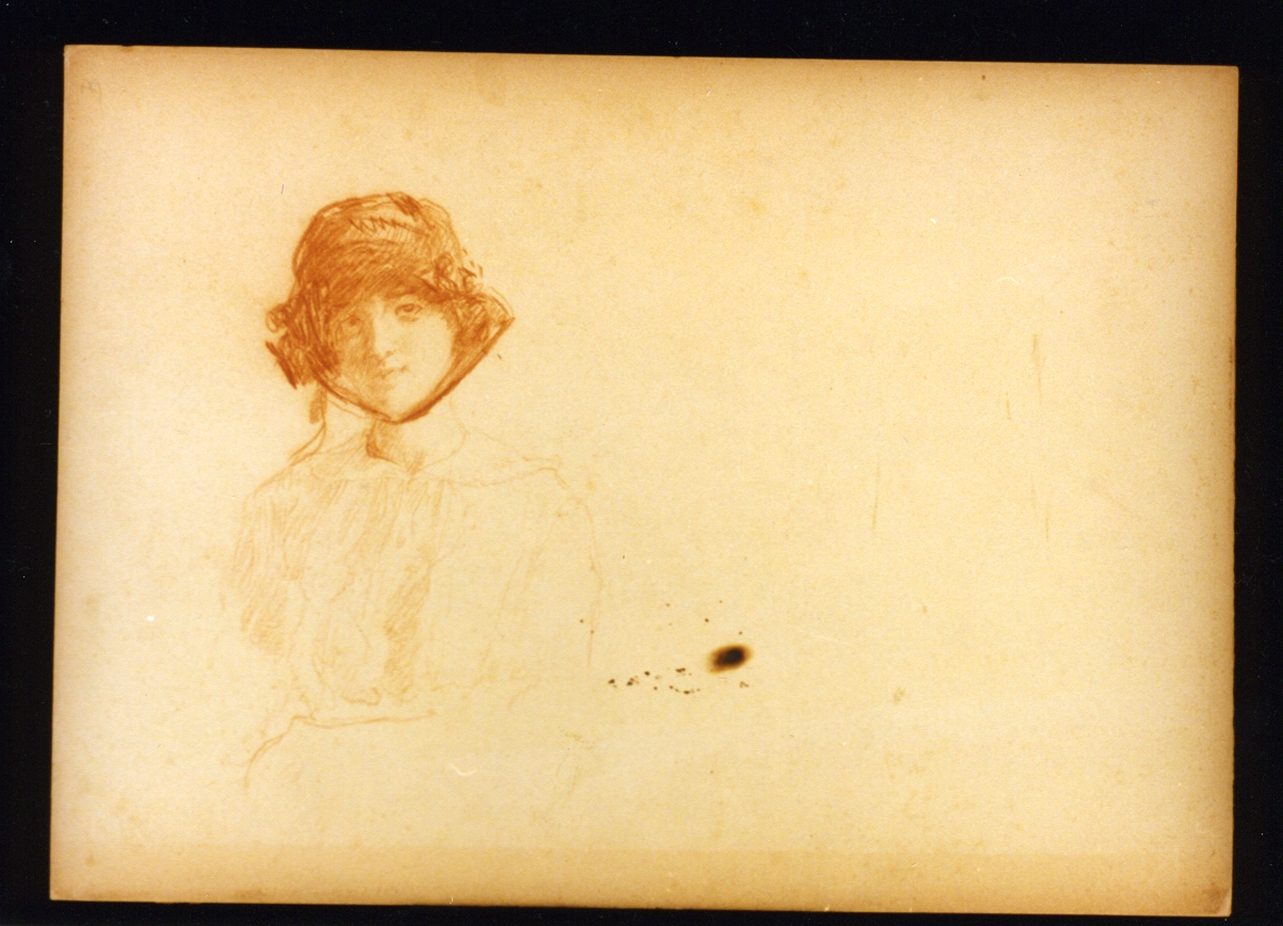 ritratto di donna (disegno) di Vetri Paolo (secc. XIX/ XX)