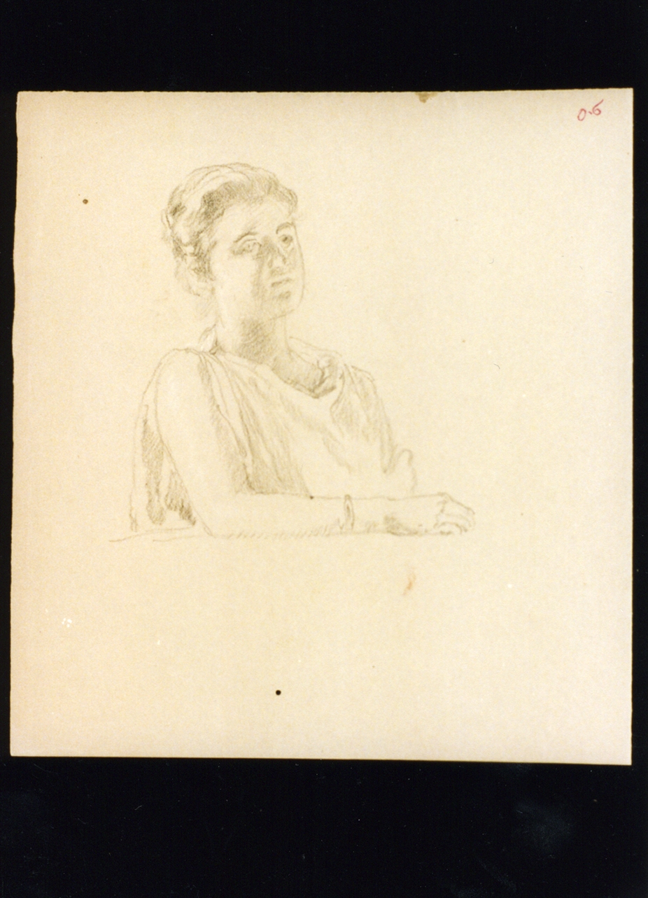 ritratto di donna (disegno) di Vetri Paolo (primo quarto sec. XX)