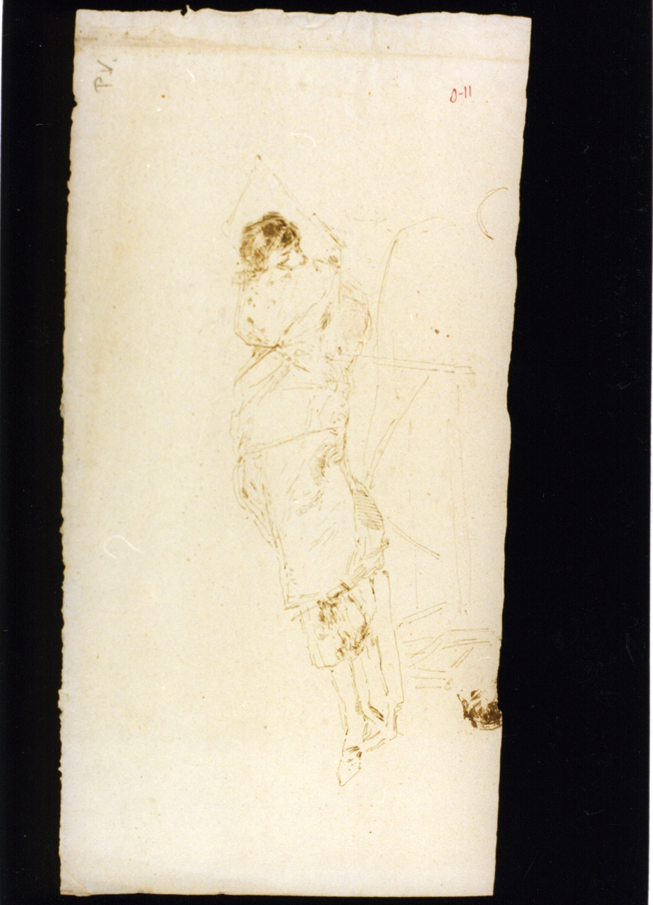 figura femminile (disegno) di Vetri Paolo (sec. XIX)