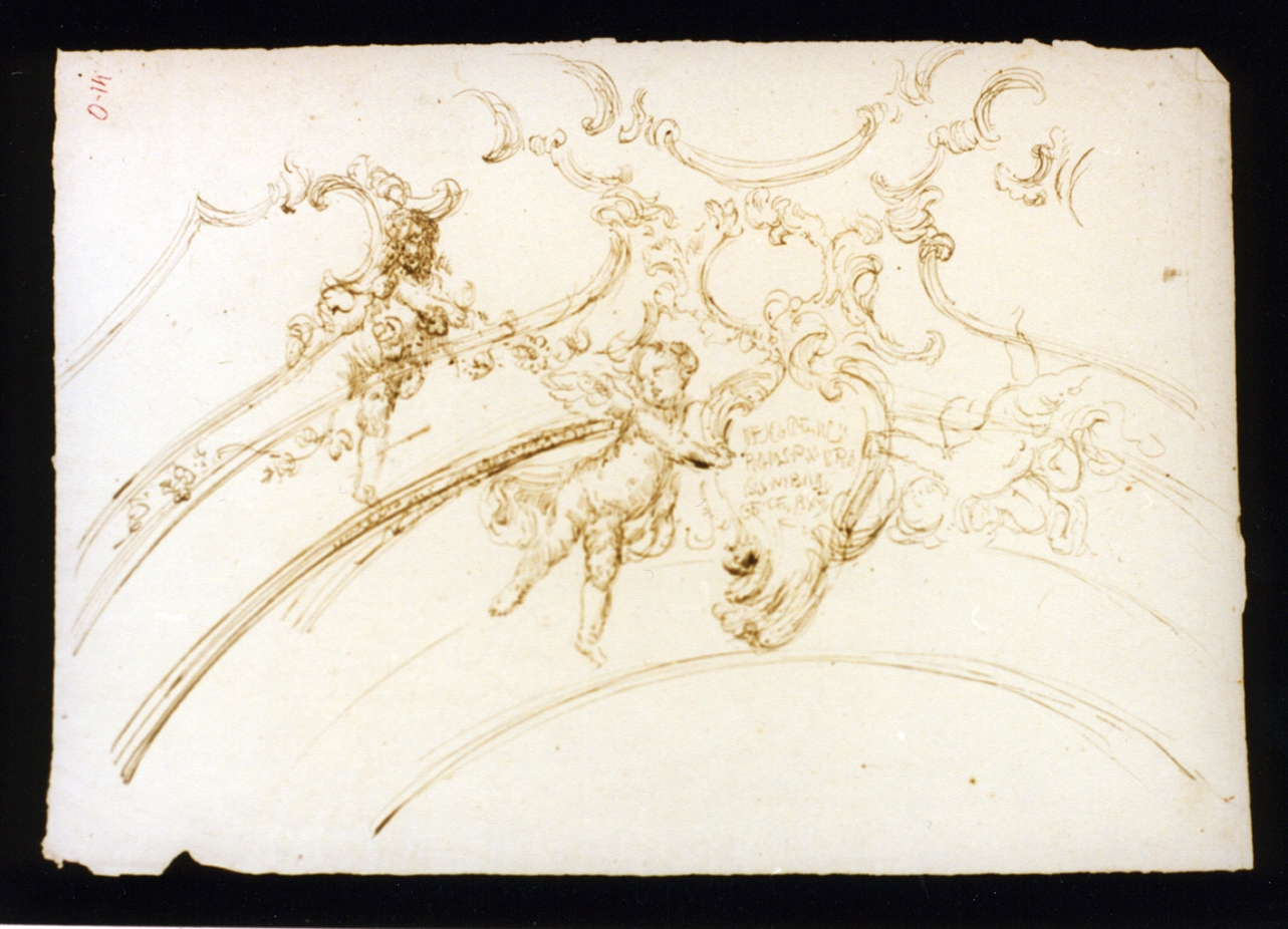 motivi decorativi architettonici (disegno) di Vetri Paolo (primo quarto sec. XX)