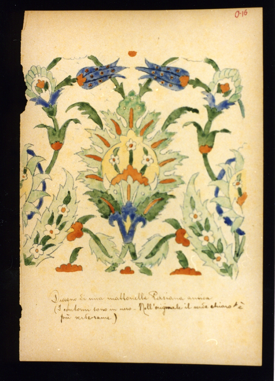 motivi decorativi (disegno) di Vetri Paolo (sec. XIX)