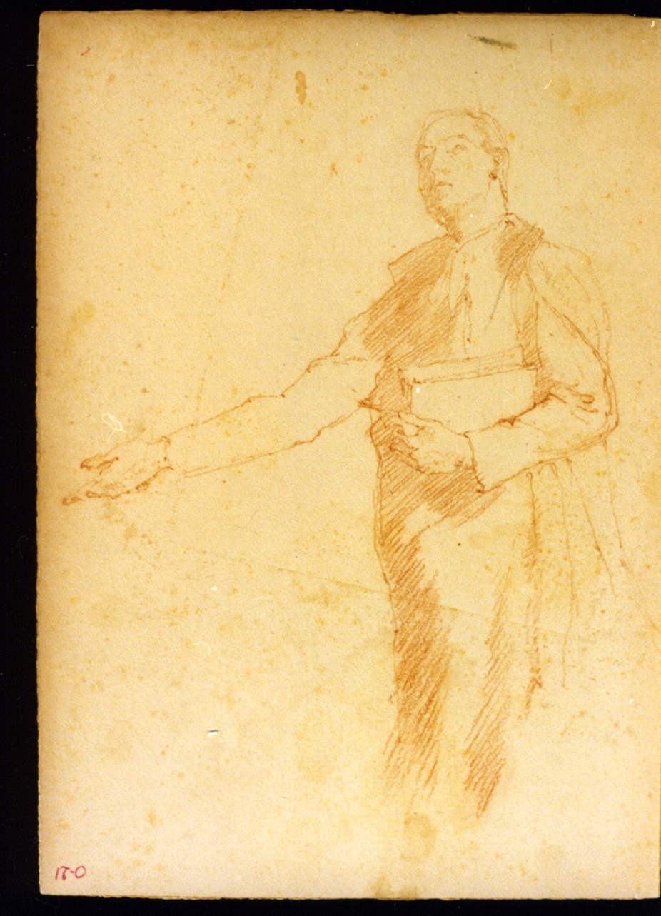 figura maschile (disegno) di Vetri Paolo (sec. XIX)