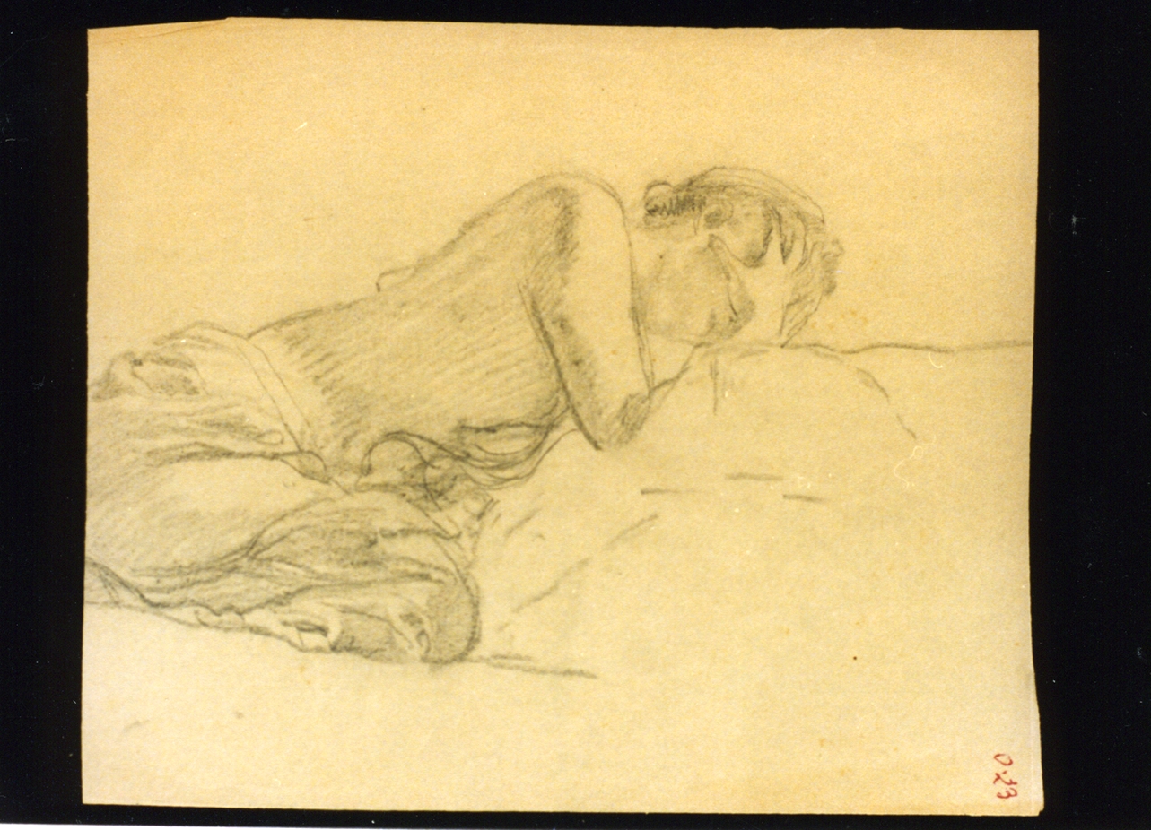 figura femminile (disegno) di Vetri Paolo (secc. XIX/ XX)