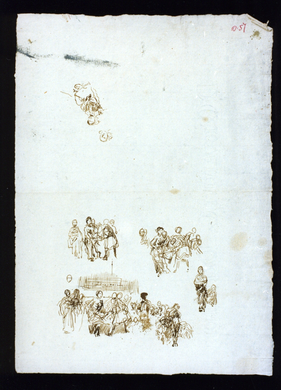 studio di figure (disegno) di Vetri Paolo (sec. XIX)