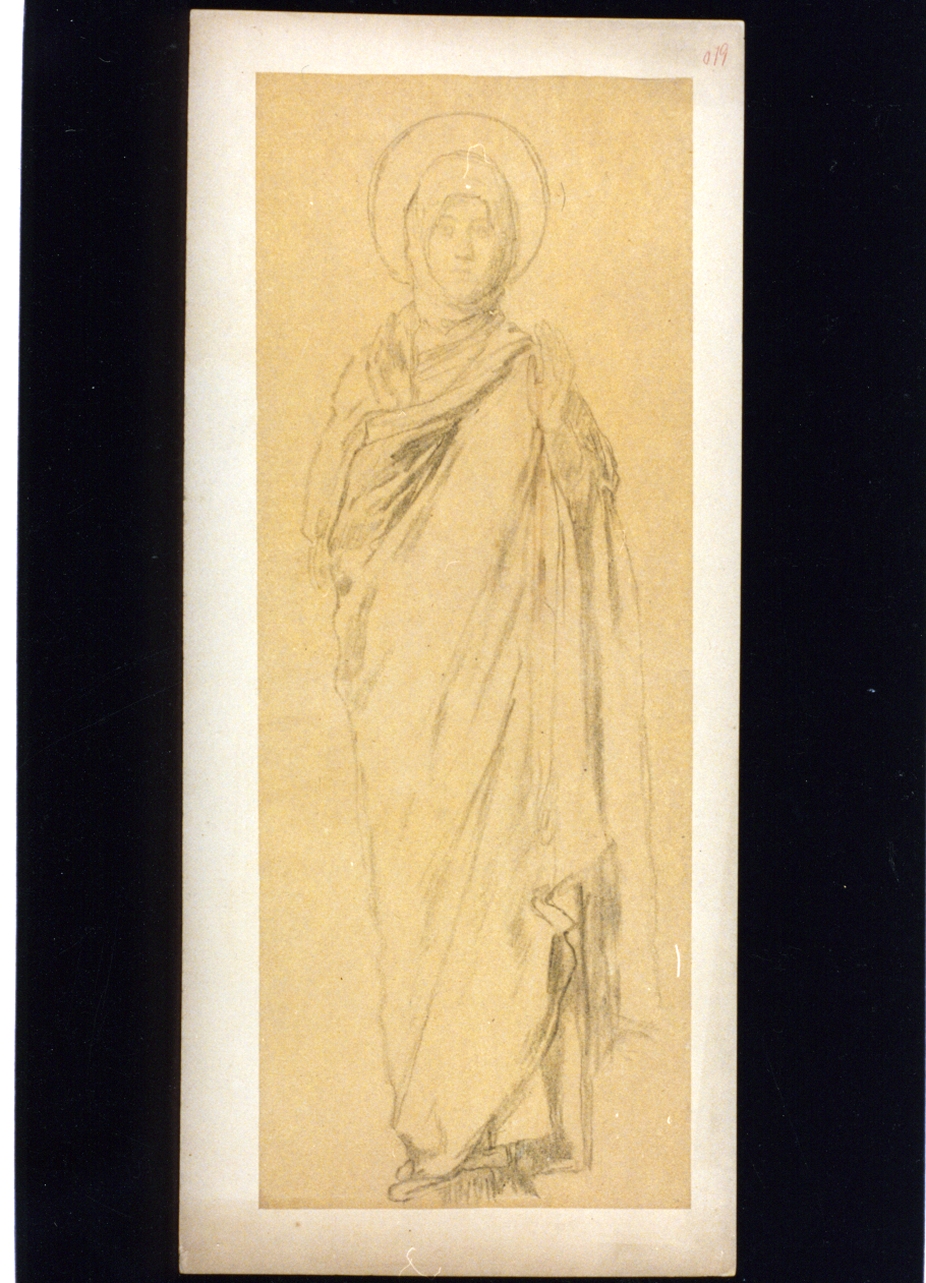 figura femminile (disegno) di Vetri Paolo (secc. XIX/ XX)