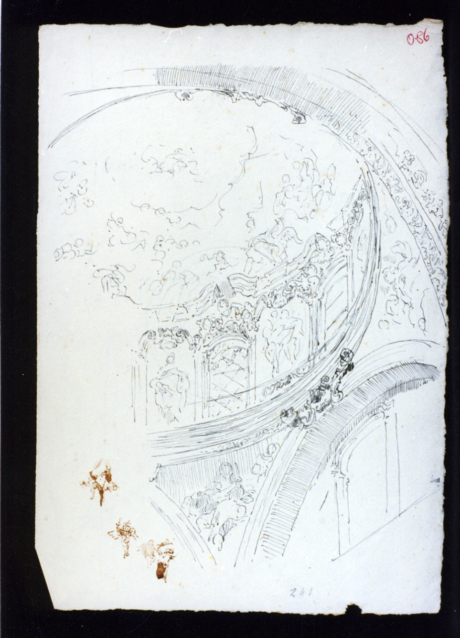 studio di affresco (disegno) di Vetri Paolo (secc. XIX/ XX)