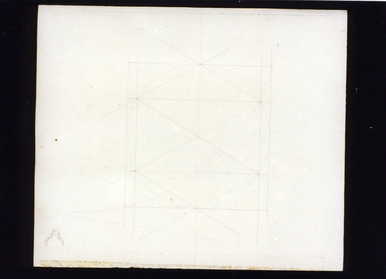 schizzi geometrici (disegno) di Vetri Paolo (sec. XIX)