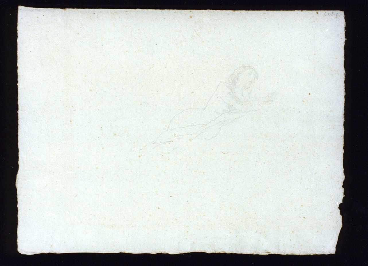 figura femminile (disegno) di Vetri Paolo (secc. XIX/ XX)