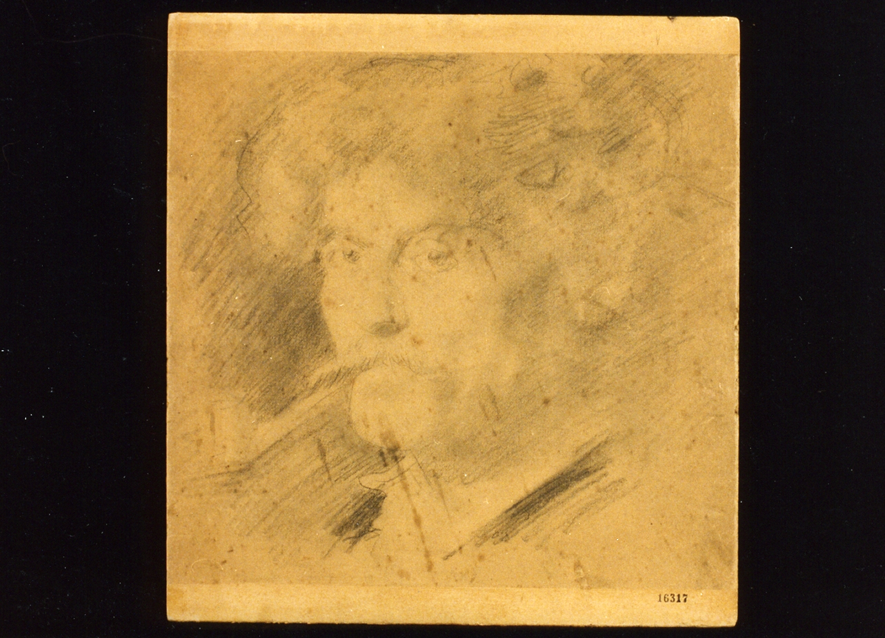 ritratto d'uomo (disegno) di Esposito Gaetano (sec. XIX)
