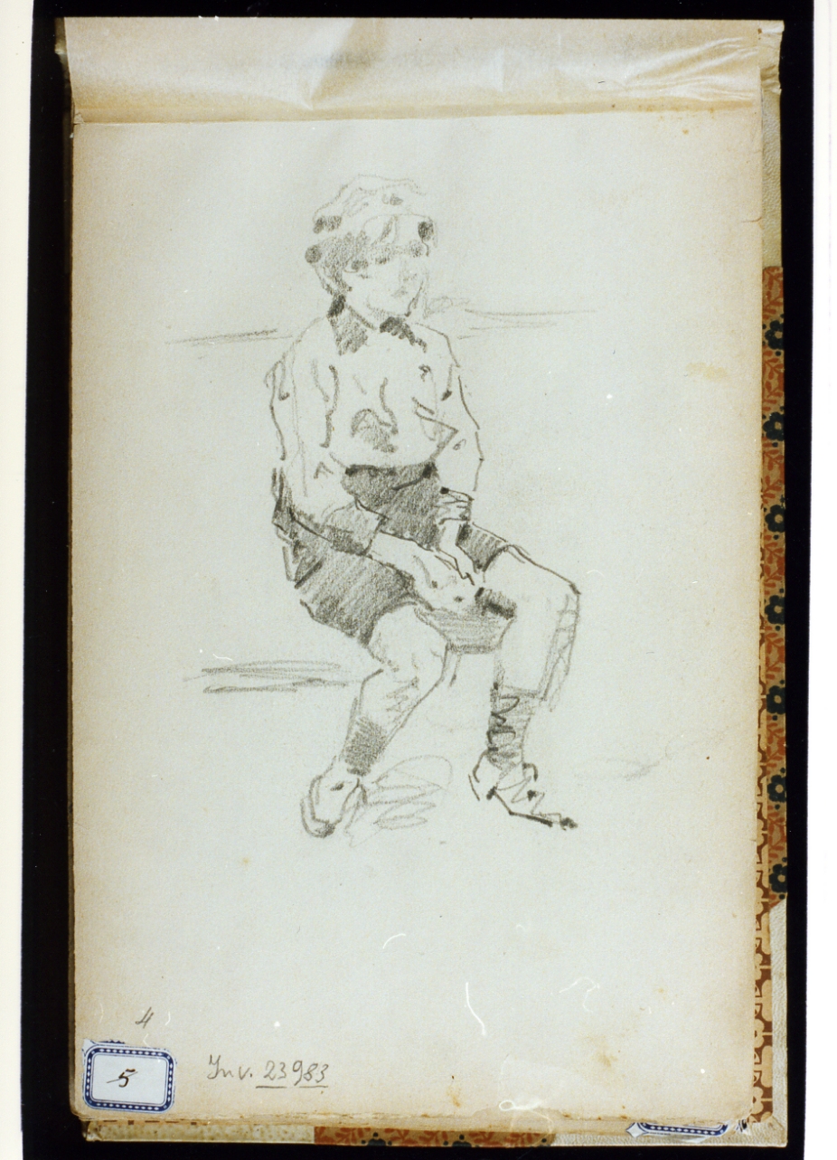 figura maschile (disegno) di Ragione Raffaele (sec. XX)