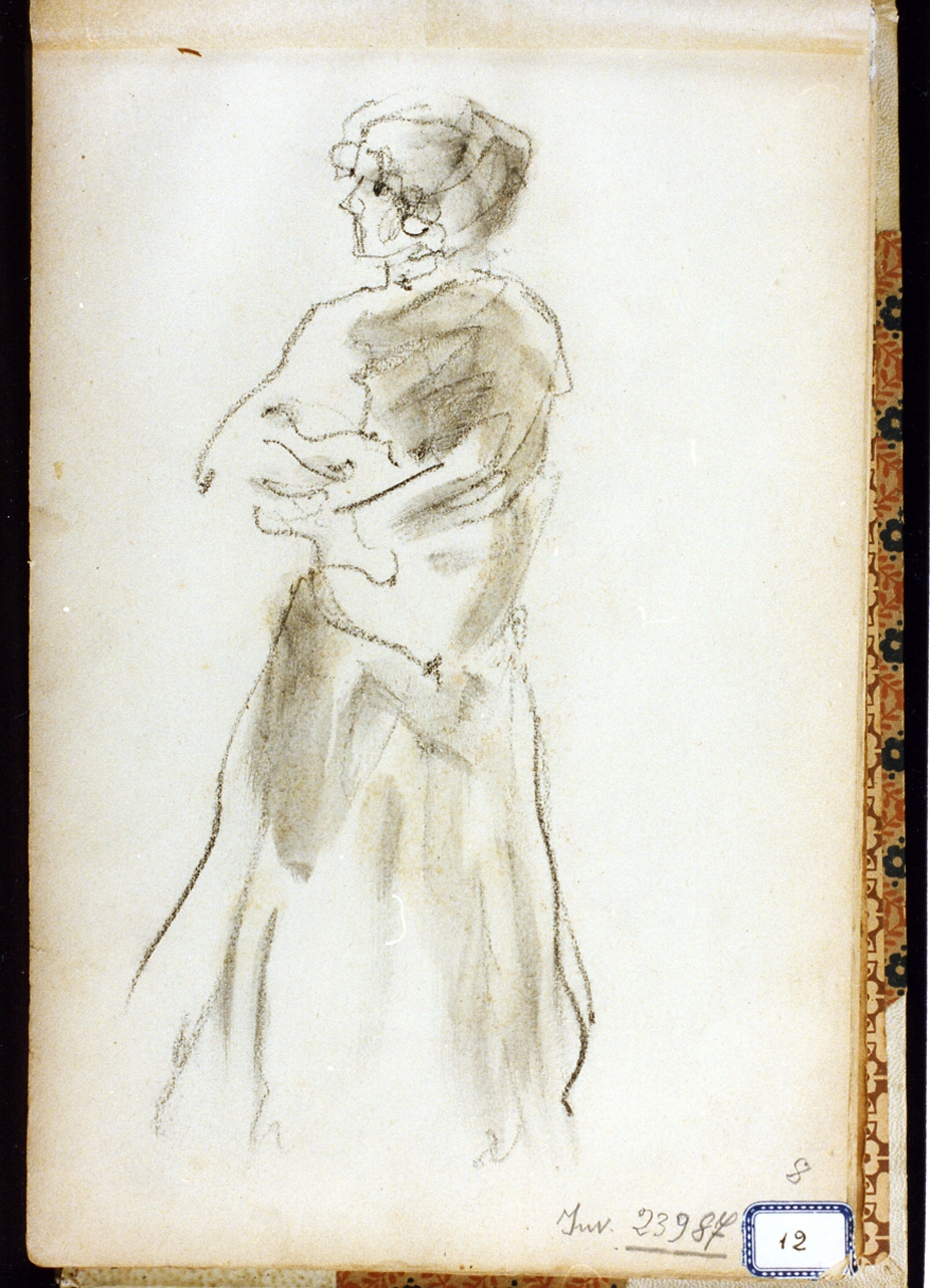 figura femminile (disegno) di Ragione Raffaele (sec. XX)