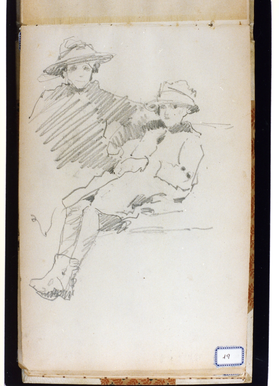 figure femminili (disegno) di Ragione Raffaele (sec. XX)