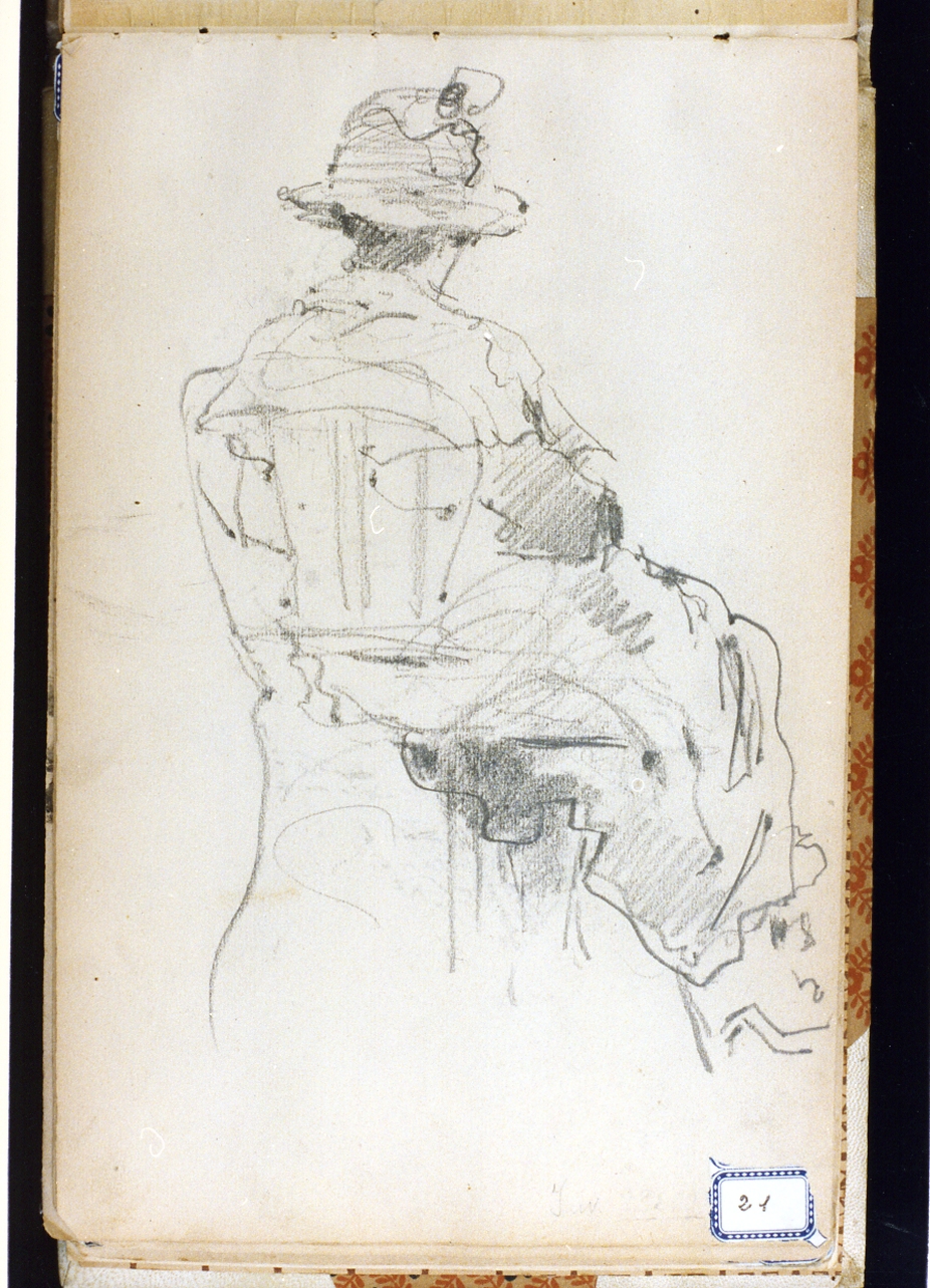 figura femmile (disegno) di Ragione Raffaele (sec. XX)