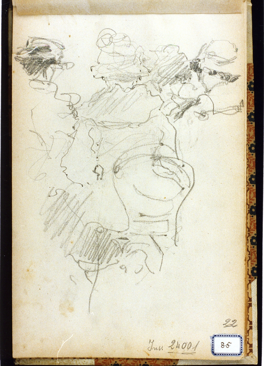 figure femminili (disegno) di Ragione Raffaele (sec. XX)