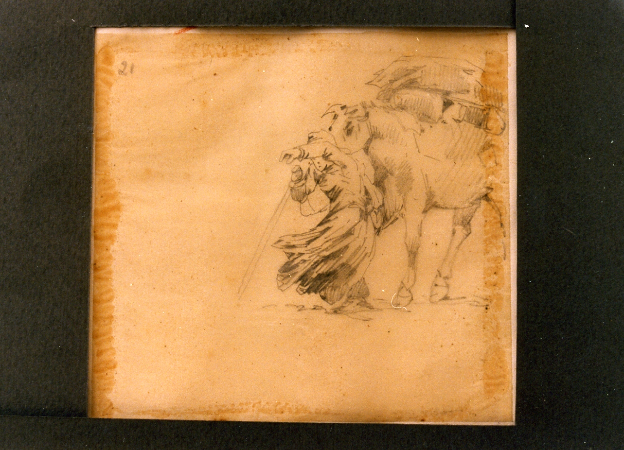 figura femminile (disegno) di Carelli Consalvo (sec. XIX)