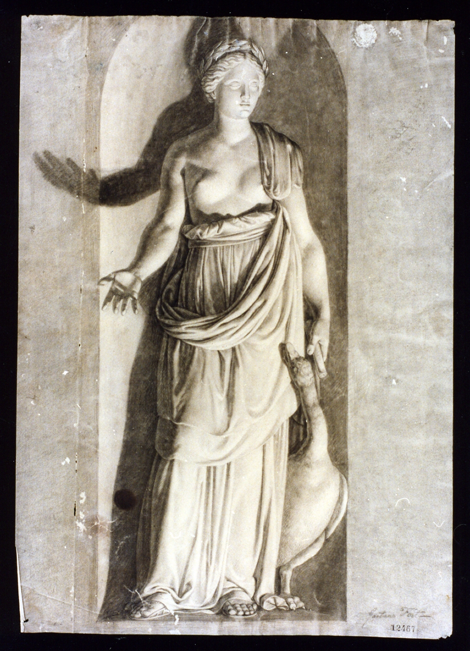 Leda e il cigno (disegno) di Forte Gaetano (primo quarto sec. XIX)