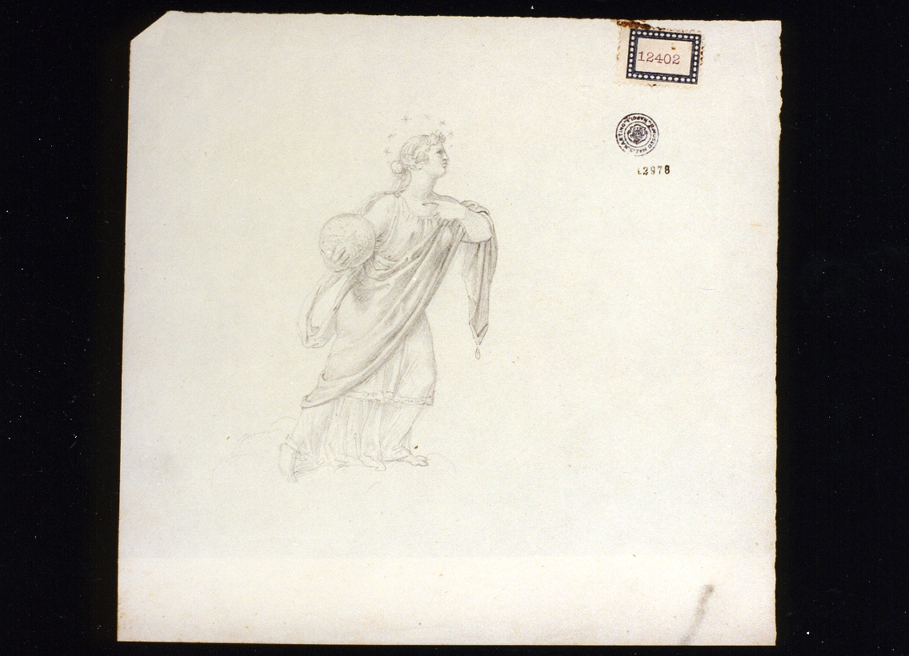 figura femminile (disegno) di Cammarano Giuseppe (primo quarto sec. XIX)