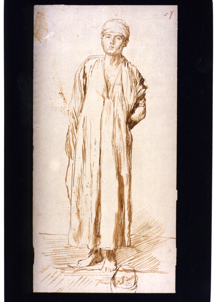 figura femminile (disegno) di Vetri Paolo (secc. XIX/ XX)