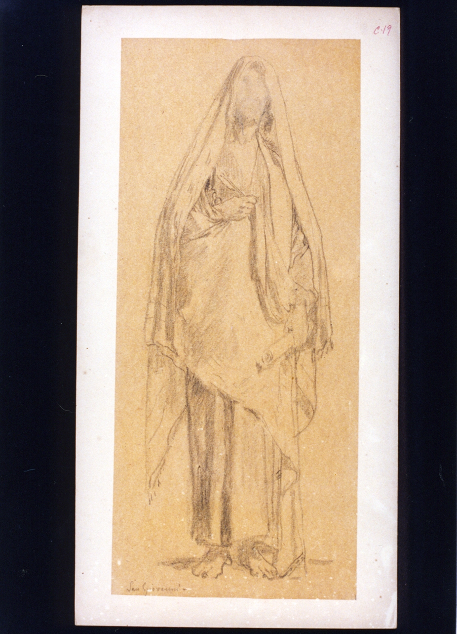 San Giovanni Evangelista (disegno) di Vetri Paolo (secc. XIX/ XX)