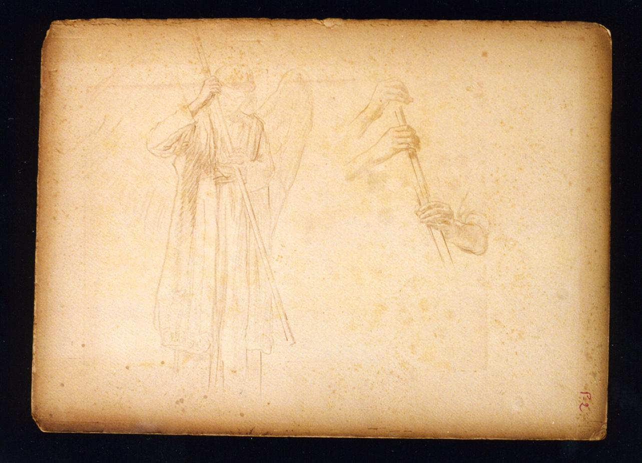 studio di angelo (disegno) di Vetri Paolo (fine/inizio secc. XIX/ XX)