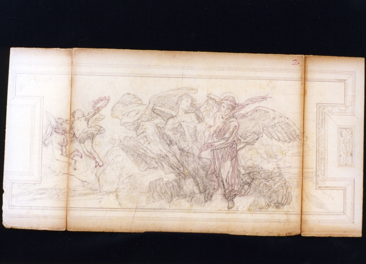 studio di angeli (disegno) di Vetri Paolo (fine/inizio secc. XIX/ XX)