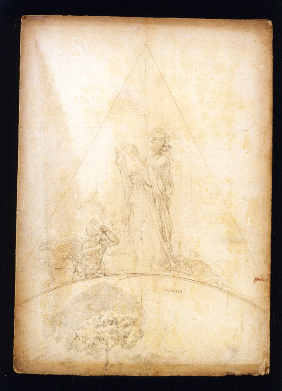 figura allegorica (disegno) di Vetri Paolo (fine/inizio secc. XIX/ XX)