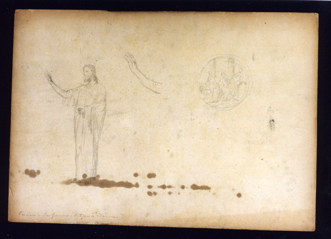 studio di figura maschile (disegno) di Vetri Paolo (fine/inizio secc. XIX/ XX)