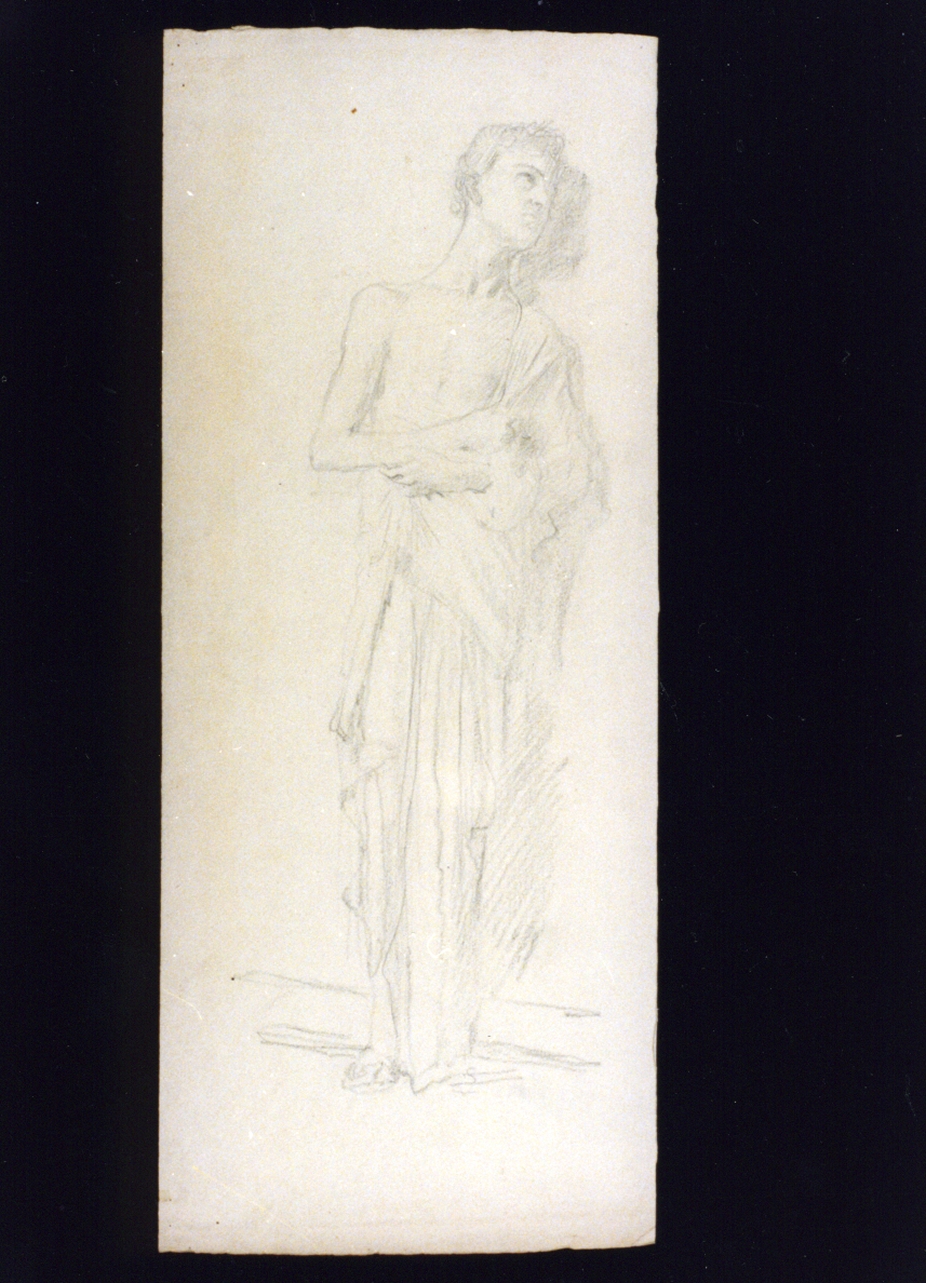 studio di figura maschile classica (disegno) di Vetri Paolo (fine/inizio secc. XIX/ XX)