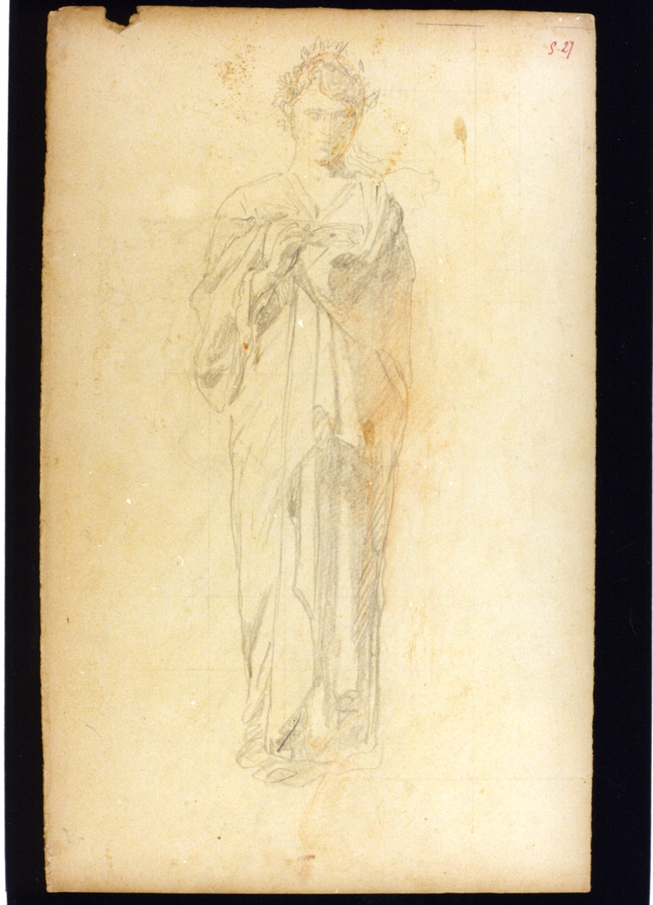 studio di figura maschile (disegno) di Vetri Paolo (fine/inizio secc. XIX/ XX)