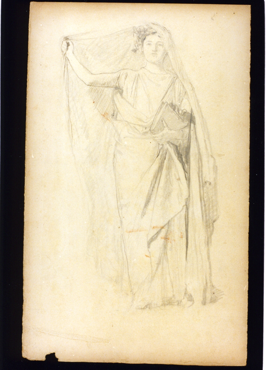 studio di figura classica (disegno) di Vetri Paolo (fine/inizio secc. XIX/ XX)