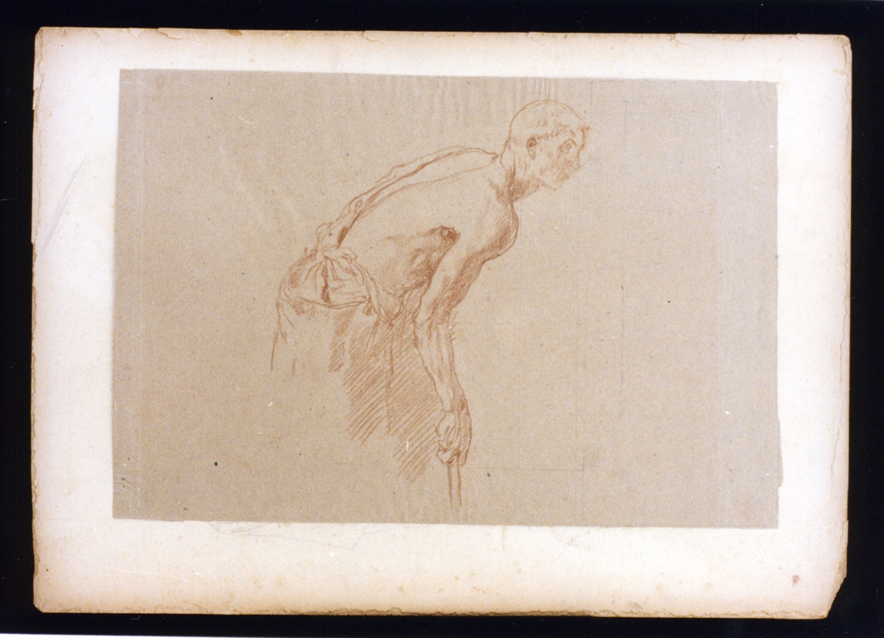 studio di figura maschile (disegno) di Vetri Paolo (fine/inizio secc. XIX/ XX)