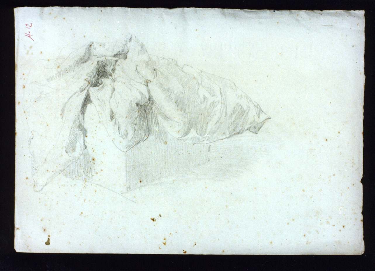 studio di panneggio (disegno) di Vetri Paolo (secc. XIX/ XX)