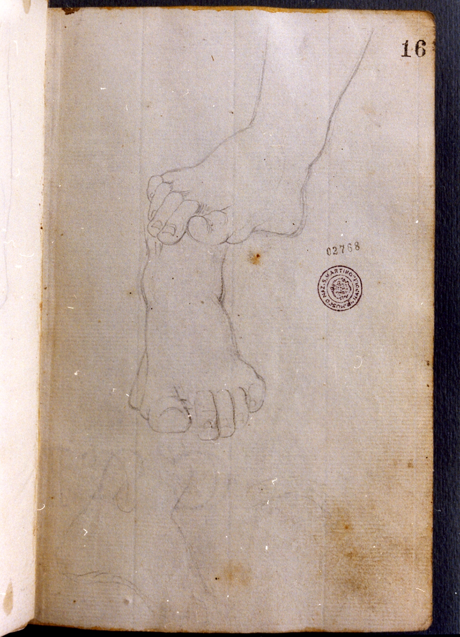 studio di piedi (disegno) di Cammarano Giuseppe (secc. XVIII/ XIX)
