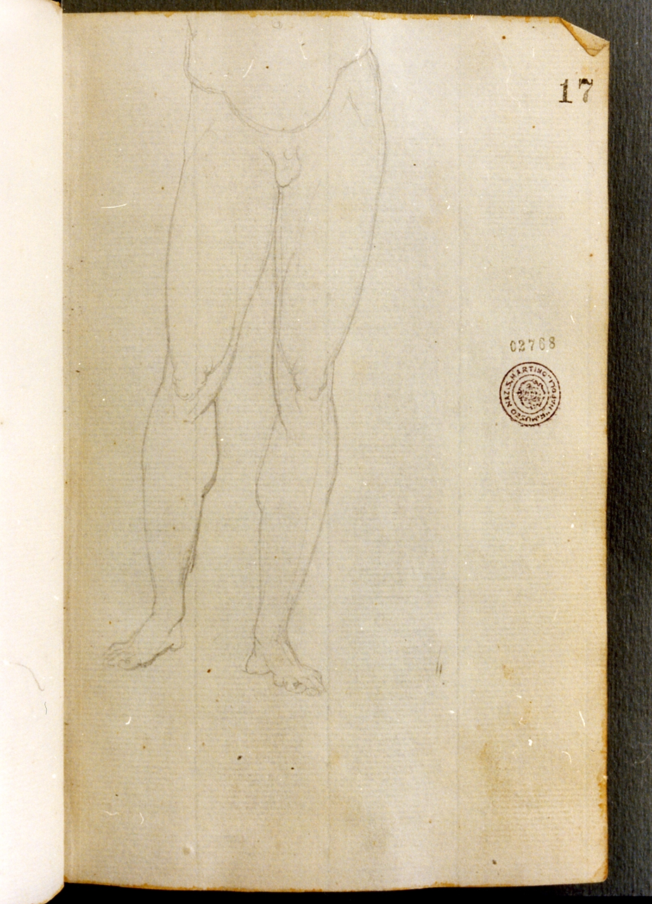 studio di gambe (disegno) di Cammarano Giuseppe (secc. XVIII/ XIX)
